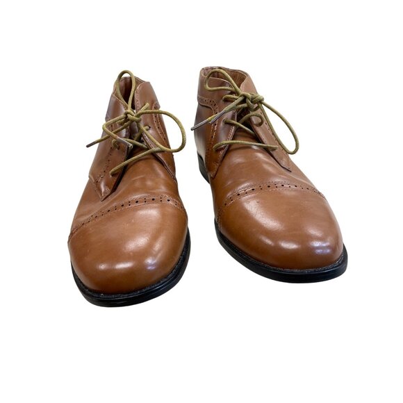 Nunn Bush Mens Brown Leather Wingtip Oxford Ankle Boots Size 9.5M SKU 8485 main image 13